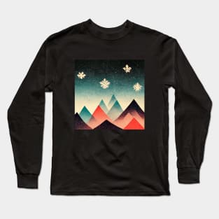 Snowflake Mountains Long Sleeve T-Shirt
